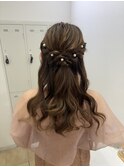 ロングハーフアップ