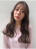 韓国風大きめカールロング