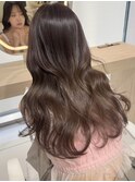 ブリーチなしカラー/くすみベージュ/マロンベージュ/調布/八幡山