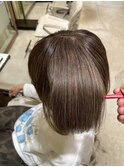 ★白髪ぼかしカラー×ストレートパーマ★【北川】
