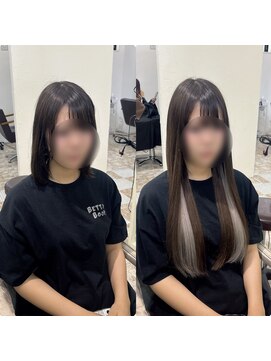 ハイエクステンション 京都駅前店(Hi-Extension) インナーシルバー ★ mao_233