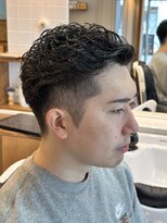 ゼロスバーバー(0's BARBER SHOP)&nbsp;好印象ビジネスヘア◎アップバング×ビジネスパーマ