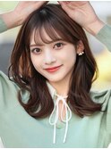 【F】ニュアンスかわいい大人ヘア小顔前髪顔まわりカット