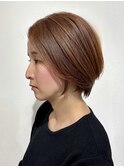 大人の美シルエットショートボブ