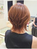 イメチェン丸みショートナチュラルボブ30代40代50代田嶋16