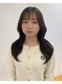 くびれヘア縮毛矯正アプリコットオレンジ夏ハイライト《用賀》