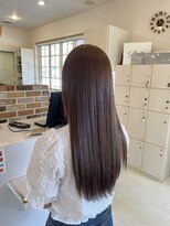 トップヘアー 大元店(TOP HAIR)&nbsp;ロング／ブリーチ無しカラー／ベージュカラー