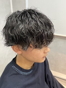 シャドーパーマ/メンズマッシュ/波巻きパーマ