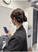 《Zina博多》大人ツインアレンジ　結婚式ヘアセット