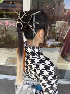 ミーネピンク 行徳(Miene Pink) 大人かわいいヘアアレンジ20代30代40代☆髪質改善【Pink】