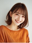 【TheDay】くびれボブ　レイヤーボブ　白髪ぼかし