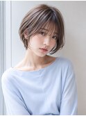 ひし形ショート×骨格補正/オリーブベージュ30代40代50代池袋