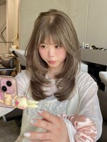 フェブミエル(fev miel)&nbsp;【fev_uran】olive beige × layer cut
