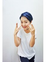 トロニー(TLONY)&nbsp;ネイビーブルー  ショート  HONOKA　TLONY　渋谷