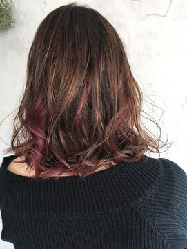 ヘアスタジオニコ(hair studio nico...) インナーカラーヴァイオレットピンク