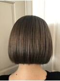 namie  お客様スタイル×ハイトーンベージュ切りっぱなしボブ