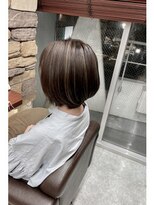 カプア 仙台駅前店(Kapua)&nbsp;ハイライト/ベージュカラー/ショートボブ/ニュアンスカラー
