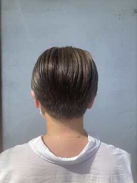 ネモヘアーワークス(nemo hair works) ショートヘア ショートボブ ハイライト 白髪染め