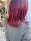 ○femme 二条○根元からのグラデーション　ピンク