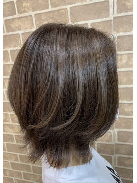 ルノン(LUNON) 透明感セミディ×ラベンダーグレージュ