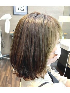 エノモト(ENOMOTO) くびれボブミディアム丸みニュアンスカラーシースルー前髪