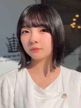 ベレッタ 楠葉店(veretta.) ストンボブ☆切りっぱなしボブ/外ハネボブ/ミニボブ/髪質改善