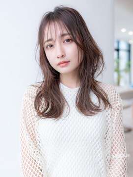 オースティン 流山おおたかの森(AUSTIN) 大人かわいい前髪セシルカットココアブラウンフリンジウェーブ