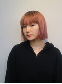 アッシュピンク ボブ