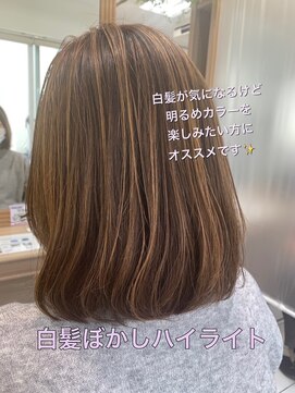 アッシュ 鶴ヶ峰1号店(Ash) 白髪ぼかしハイライト