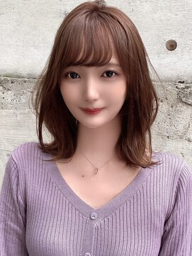 ミラリー トウキョウ(Mirareee Tokyo) 似合わせくびれミディ小顔前髪パーマグレージュ