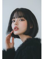 クロス(CROSS)&nbsp;スタイリッシュな切りっぱなしボブ