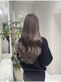 グレージュ/ブリーチ/ロングレイヤー/メルティカラー
