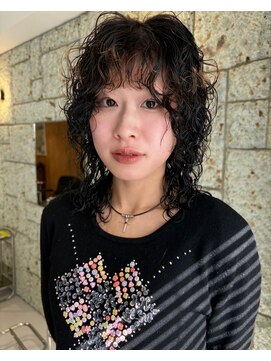 束 ブリーチパーマ