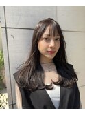 ナチュラルブラウン ロングレイヤーカット/原宿