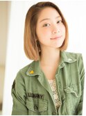 TRE南流山　ハイトーンカラー×内巻き切りっぱなしボブi