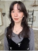 レイヤーカット　髪質改善　アッシュブラウン