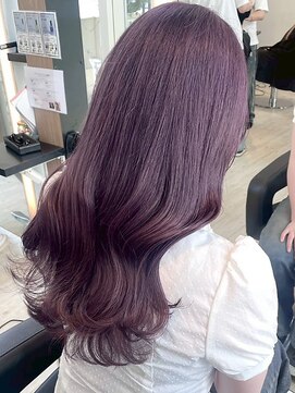 インク サカエ(inq sakae) ブリーチ2回/パープルグレージュ/艶髪ウェーブ
