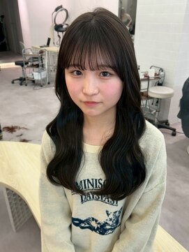 ポーチバイハニー オモテサンドウ(PORCH by HONEY omotesando) 韓国くびれヘア/ミディアムレイヤーカット/チャコールグレー