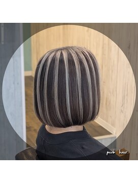 ミニボブ   アンブレラカラー   ホワイトメッシュ