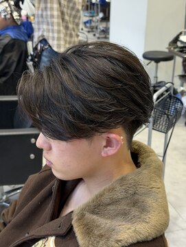 オーシャントーキョー 仙台(OCEAN TOKYO) フェザーショートニュアンスパーマセンターパートツーブロック