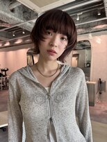 ベイルーム(BAYROOM by HONEY omotesando)&nbsp;ウルフレイヤー／顔周りレイヤー/ワイドバング/レッドブラウン