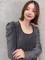オーブヘアー ハル 佐野店(AUBE HAIR hal)&nbsp;20代・30代_切りっぱなしボブ_外ハネヘア
