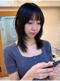 髪質改善ダブルカラーレイヤーボブハッシュカットハイライト