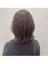 アンリエラ(Unliera)&nbsp;くびれレイヤー/ブリーチ無しピンクブラウン/松山市美容室