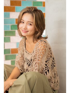 パラッチ 甲東園店(Palacchi) ☆パラッチ甲東園☆ハイライトをしっかり効かせたミディウルフ☆