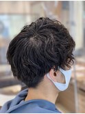 メンズショートスパイラルパーマ