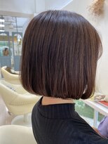 エミュ 天文館店(eMu) あごラインボブ×ラベンダー