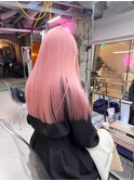 YU54_ホワイトピンク ブリーチ2回~
