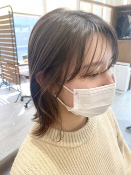 ハレヘアー ホーム(Hale hair home)の写真/【五日市】絶妙なヌケ感を演出する『透け感カラー』は、理想を叶える！ダメージレスで髪のお悩みも解消◎