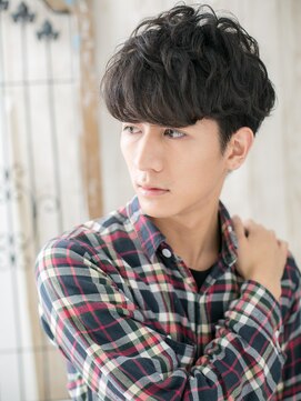 モッズヘアメン 名護大東店(mod's hair men) ゆるふわ巻きパーマで好感度◎グランジショートg名護大東